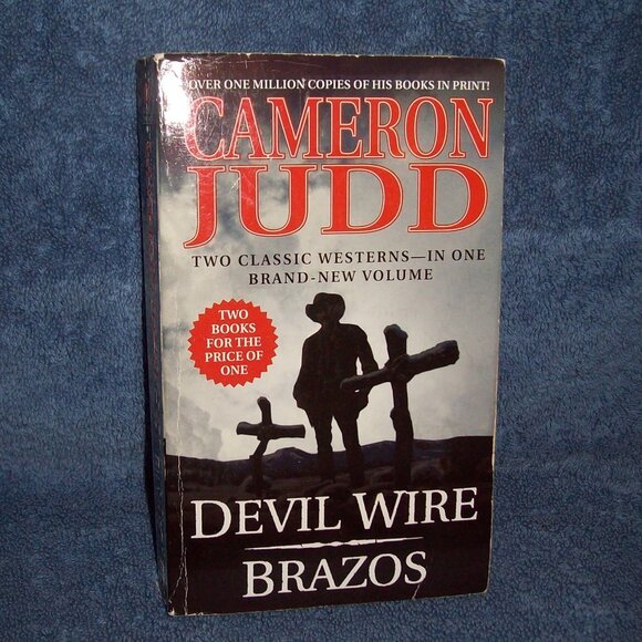 Devil Wire / Brazos by Cameron Judd - 2 in 1 Paperback Book - Western Fiction - Picture 1 of 2
